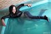 wet girl get wet wet hair jacket blouse tight jeans tights high heels jacuzzi