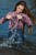 wetlook long haired girl swims posing water wet clothes on high waisted jeans shirt pantyhose wetfoto