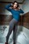 wet girl get wet photo soaking fully clothed bathroom sweater leggings tights shoes