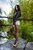 wetfoto wetlook flexible fully clothed girl dancing water