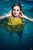 wetfoto wetlook fully clothed girl skirt pantyhose swims pool